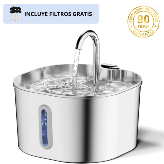 CatVitalis™ - Fuente de agua para gatos de acero inoxidable