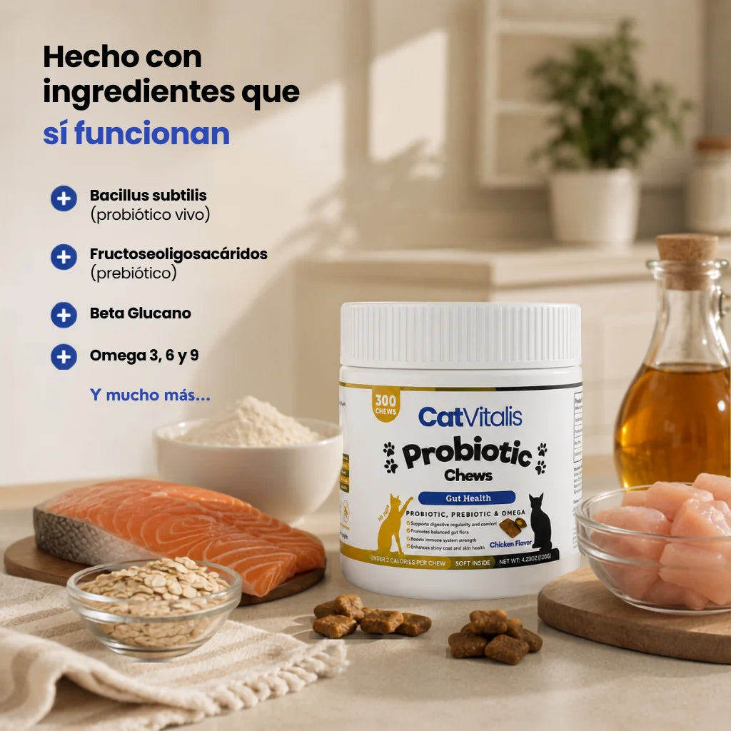 Bocados de Probióticos Felinos CatVitalis™