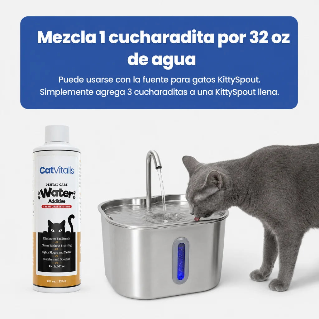 Enjuague dental felino