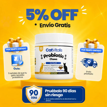Bocados de Probióticos Felinos CatVitalis™