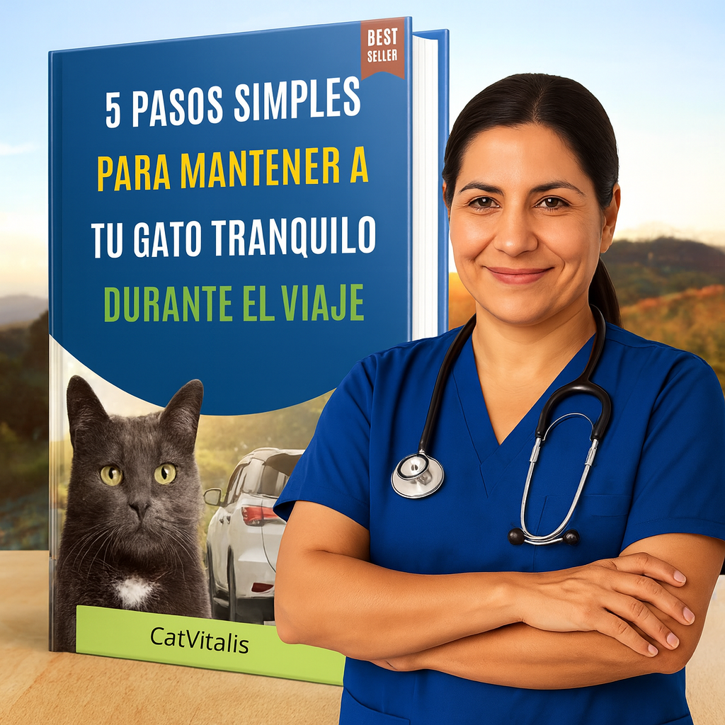 Ebook: 5 pasos simples para mantener a tu gato tranquilo durante el viaje