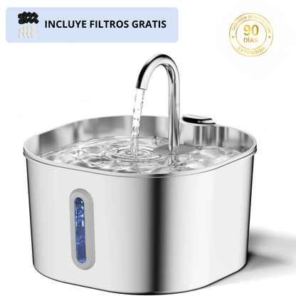 CatVitalis™ - Fuente de agua para gatos de acero inoxidable