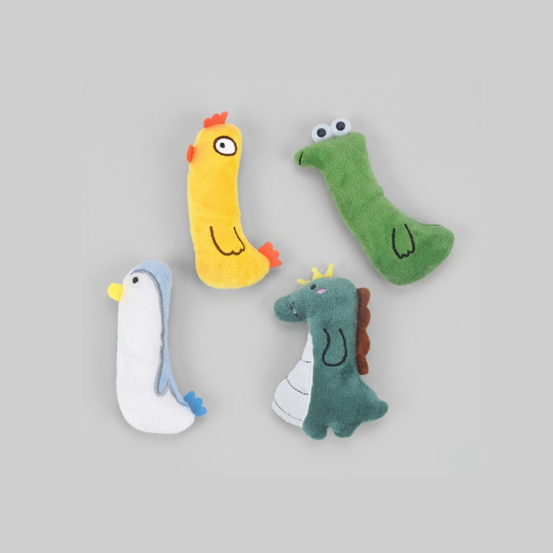 x3 Peluches hierba gatera