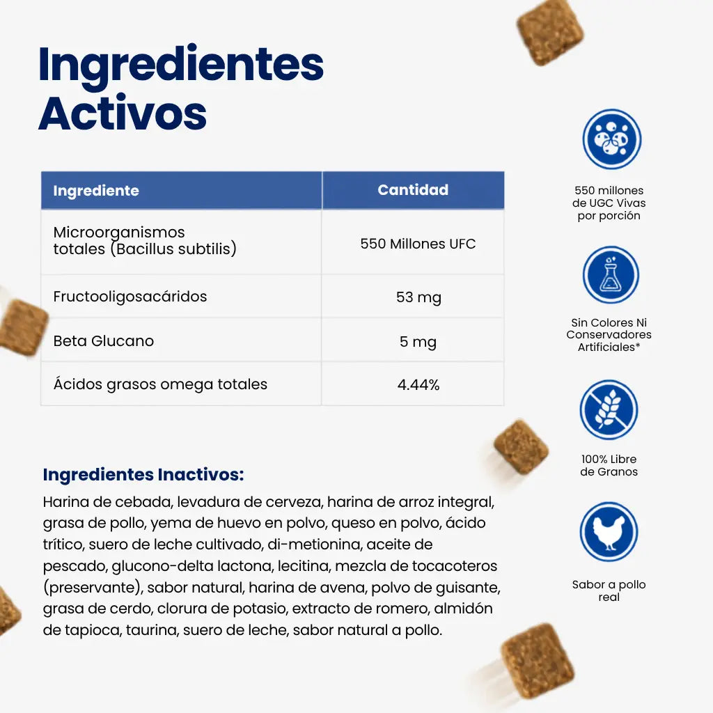 Bocados de Probióticos Felinos