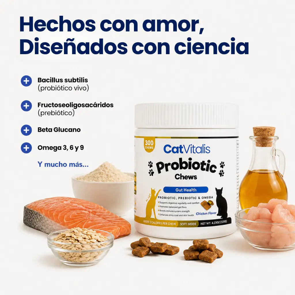Bocados de Probióticos Felinos
