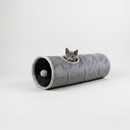 Túnel de juguete para gatos.