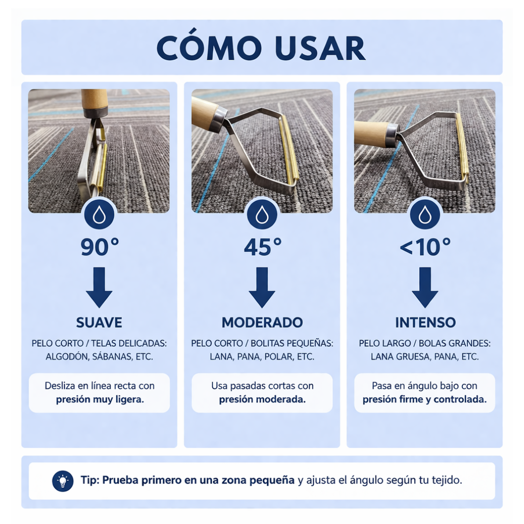 Quitapelos de gato para alfombras y sofás